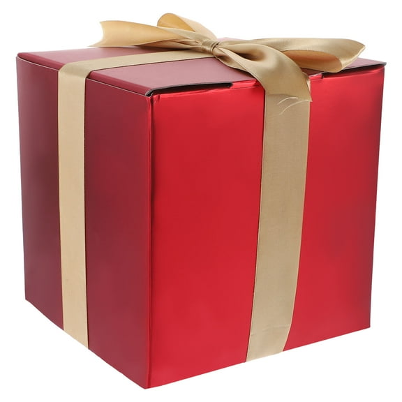 OFFIGAM Red Holiday Ornament Storage Box Cube - Christmas Decoration Organizer, 1 Set