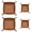 Brown, variant on LELE LIFE 4 Pack Leather Valet Tray, 2 Sizes Catchall Tray Desk Organizer for Key Jewelry Trinket Watch Perfume Coin, for Entryway Table Nightstand Dresser Vanity Travel, Brown