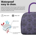 thumbnail image 3 of Lunch Bag Lunch Box for Women Reusable Insulated Lunch Bags,Water-Resistant Gothic Cooler Lunch Tote Bag, Large Capacity for Work Travel Picnic, 3 of 6