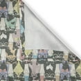 thumbnail image 4 of Ambesonne Cats Valance Pack of 2, Hipster Playful Glass, 54"X12", Multicolor, 4 of 5
