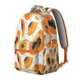 thumbnail image 2 of Papaya Print Backpack - Stylish laptop backpack for school & work, lightweight with multiple pockets, trendy for men & women., 2 of 6