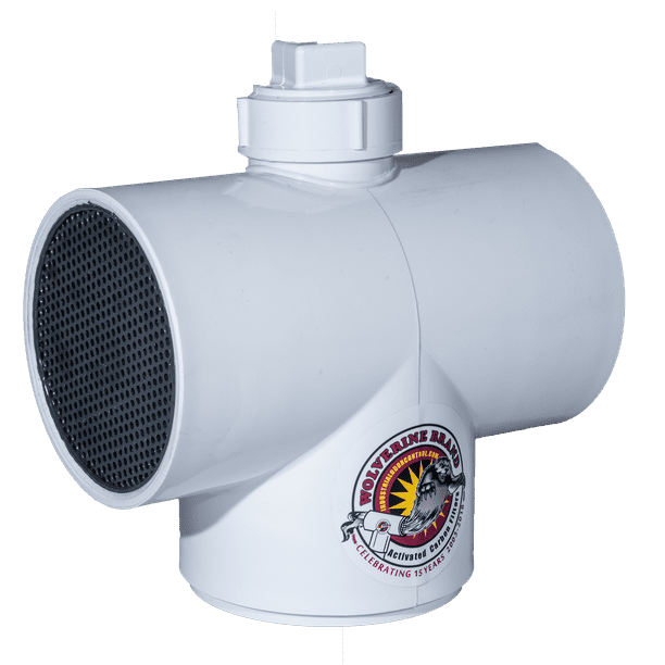 Wolverine 2" HeavyDuty Septic Vent Pipe Activated Carbon Odor Filter