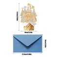 thumbnail image 2 of Konghyp Christmas Greeting Cards With Envelopes, Three Dimensional Holiday Cards, Festive Card Set, Recyclable Christmas Cards, Unique 3D Design, Elegant Holiday Greetings, 2 of 6