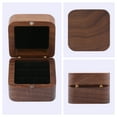thumbnail image 4 of REGALWOVEN Wood Ring Box for Proposal, Engagement, Wedding, Ceremony, Jewelry Ring Box Storage Ring Holder Box Black 2*2*1.6in, 4 of 6