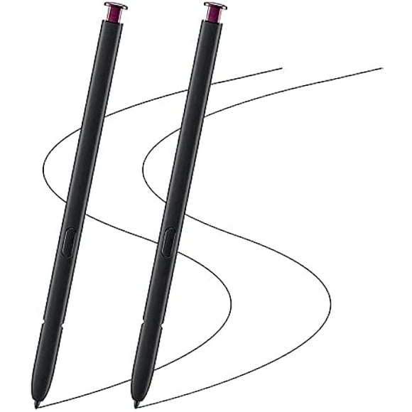 LinQingQ 2 Pack Burgundy Galaxy S22 Ultra Pen for Samsung Galaxy S22 Ultra 5G Touch Screen Stylus Pen Replacement for Samsung Galaxy S22 Ultra S Pen NoBluetooth Function