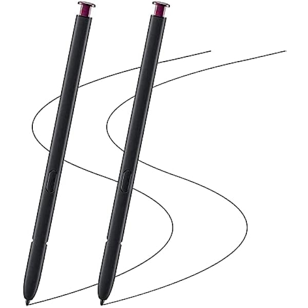 LinQingQ 2 Pack Burgundy Galaxy S22 Ultra Pen for Samsung Galaxy S22 Ultra 5G Touch Screen Stylus Pen Replacement for Samsung Galaxy S22 Ultra S Pen NoBluetooth Function