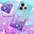 thumbnail image 5 of For Xiaomi Redmi Note 14 4G (163.25x76.55x8.16mm) TPU Case Gradient Quicksand Phone Back Cover - Pur, 5 of 5