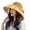 Yellow, variant on Women Wide Brim Breathable Fisherman Hat,Hollow Breathable Bowknot Decoration Face Protection Sunshade Hat