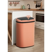 13 Gallon Kitchen Garbage Can Automatic Trash Can 13 Gallon Stainless Steel Trash Can Touch Free Bathroom Trash Can with Lid for Bathroom, Kitchen, Office