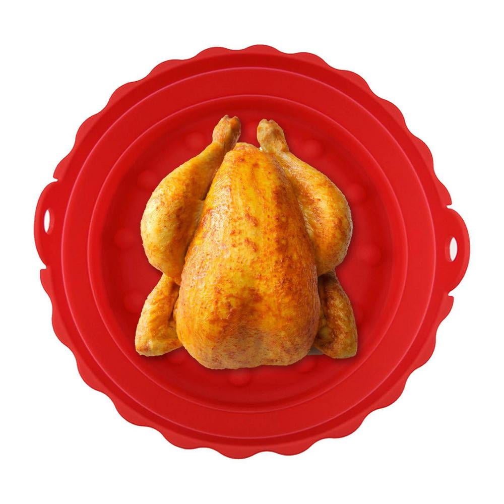 Tohuu Silicone Liners Round Reusable Silicone Liners Tray for Heat Food Plates Oven Accessories