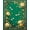 Green, Pattern 2, variant on Flatwoven High Traffic Area Rug, Elegant Vine Scroll Runner with Intertwined Leaf Motifs and Flowing Curves, Non Slip, Stain Resistant, Washable Area Rugs for Living Room, Bedroom(Green, 2X3)