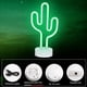 thumbnail image 4 of Letreros luminosos de cactus, luz decorativa de neón LED, luz de noche para niños, hermosa luz ambiental, adecuada para escritorios, mesitas de noche y mostradores de bar, 4 of 5
