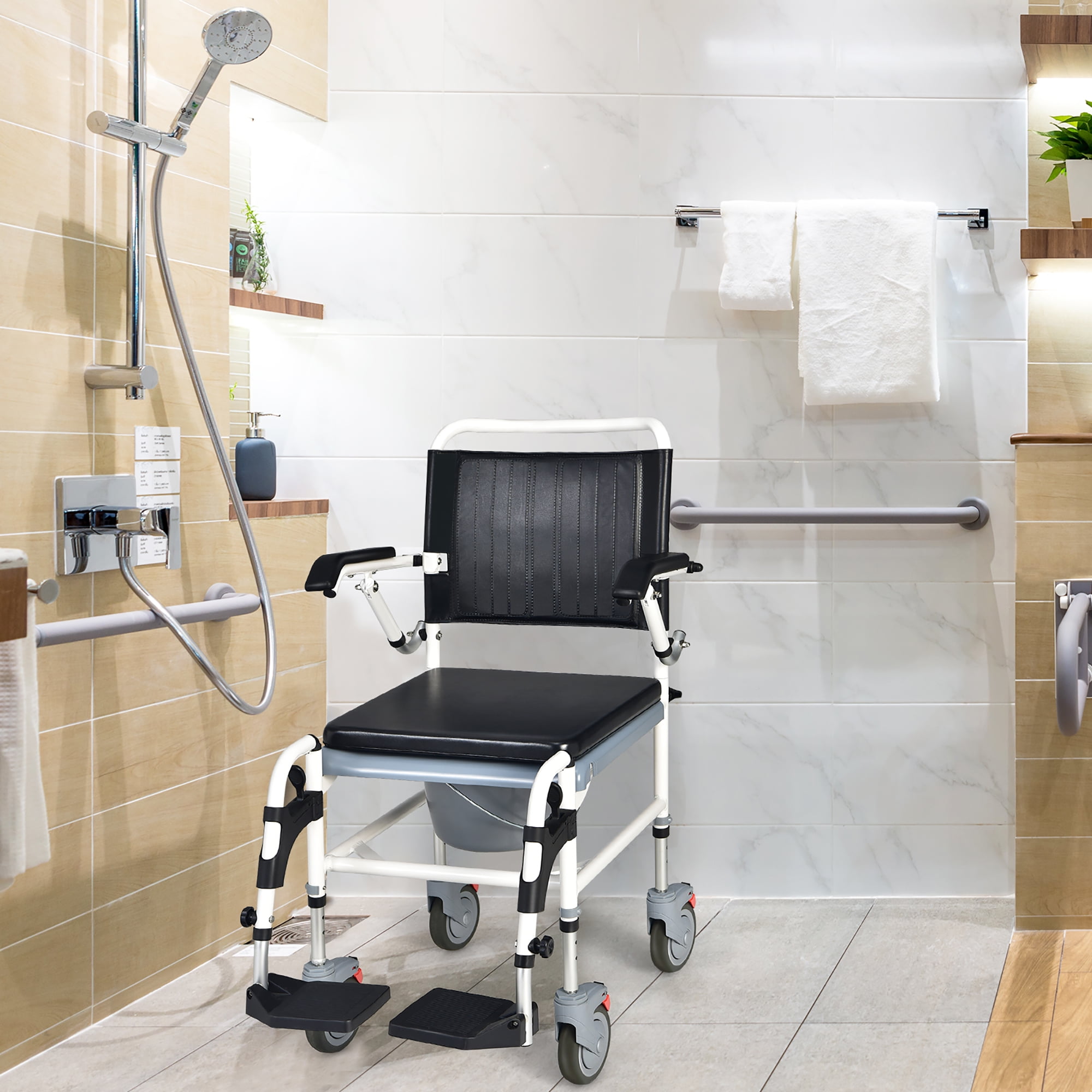 Costway 4 in 1 Bedside Commode Chair with Detachable UK Ubuy