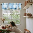 thumbnail image 5 of Nautical Blue Valances for Windows Farmhouse Kitchen Curtains Valances Rod Pocket Valance Curtains for Kitchen Windows Lighthouse Ocean Sailboat Summer Painting Window Valances for Bathroom 42"x12", 5 of 6