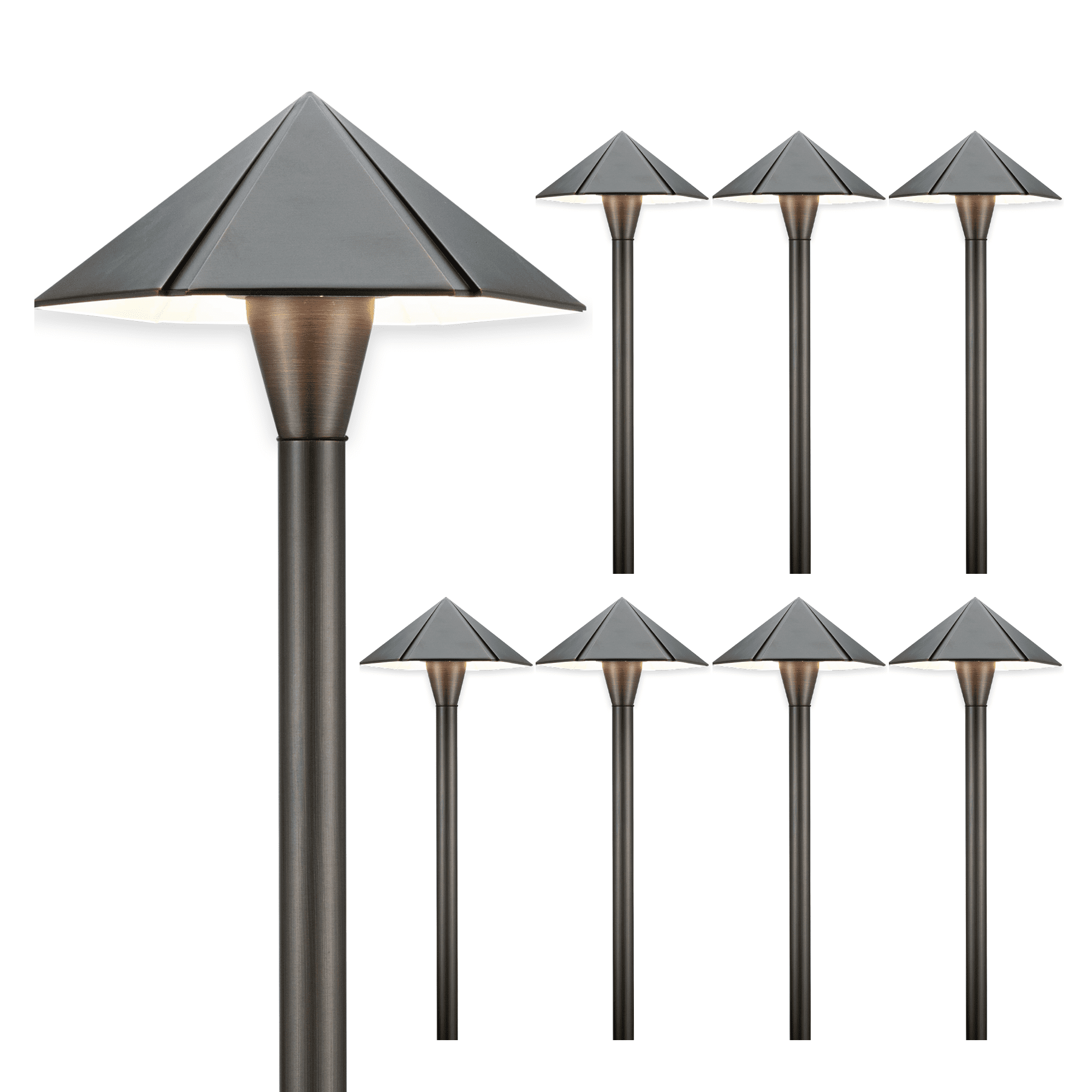 Gardenreet Brass Low Voltage Pathway Lights, 12V Outdoor LED Landscape