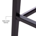 thumbnail image 2 of Plank+Beam 30" Bar Stool, Set of 2 Solid Wood Modern Kitchen Stools, Saddle Seat Backless Bar Height Chair with Metal Footrest, Black, 2 of 13