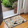 thumbnail image 2 of Corgi Dog and Flower Florals Door Rugs,Washable Non Slip Door Mats Indoor,Decorative Door Mats,Entry Mat Indoor for Entrance,Bedroom,Kitchen,Bathroom,30"x17", 2 of 6
