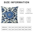 thumbnail image 5 of Fenyluxe Navy Blue Boho Pillow Covers, Bohemian Ethnic Carpet Pattern Design Decorative Throw Pillows Blue Print Farmhouse Cushion Pillow Covers for Sofa Couch Outdoor Decor 12x12in, 5 of 5