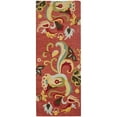thumbnail image 5 of SAFAVIEH Blossom Bairre Floral Flame Wool Area Rug, Rust/Multi, 6' x 6' Square, 5 of 10