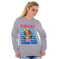 thumbnail image 4 of XOMG POP Music Fan Dallas Cartoon Women Plus Size Sweatshirt Brisco Brands 2X, 4 of 5