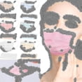 thumbnail image 1 of Máscara facial protectora médica desechable de 100 piezas, 1 of 2