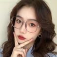 thumbnail image 5 of Office Portable PC Men Women Optical Spectacle Eyeglass Eye Protection Square Eyeglasses Frame Eyewear Anti-Blue Light Glasses Computer Goggles BLACK, 5 of 8