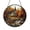 Acrylic 3.5 Inch, variant on Stained Glass Church Suncatcher, Autumn Village Window Art with Peaceful Scenic Design, Inspirational Decor