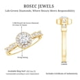 thumbnail image 5 of Rosec Jewels Lab Grown Diamond Promise Engagement Ring, EF-VS Quality - With Jewelry Box, 14K Yellow Gold, US 3.50, 5 of 8