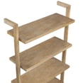 thumbnail image 6 of Nathan James Beacon 5 Tier Bookshelf, Wall Mounted Bookcase, Solid Wood Bookshelf in Wire Brushed Finish, Boho Rustic Bookcase, 6 of 8