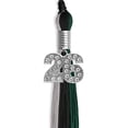 thumbnail image 5 of Endea Graduation Black/Hunter Green/Silver Graduation Tassel with Silver Date Drop, 5 of 9