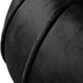 thumbnail image 4 of Furniture of America Rigi Modern 15" Velvet Fabric Round Stool, Black, 4 of 8