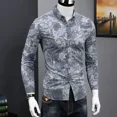 thumbnail image 3 of Camisas y blusas para hombre Ropa floral Tops de manga larga para hombre Estampados hawaianos Divertidos 2025 Novedades en corte ajustado Moda 2024 Asia, 3 of 5