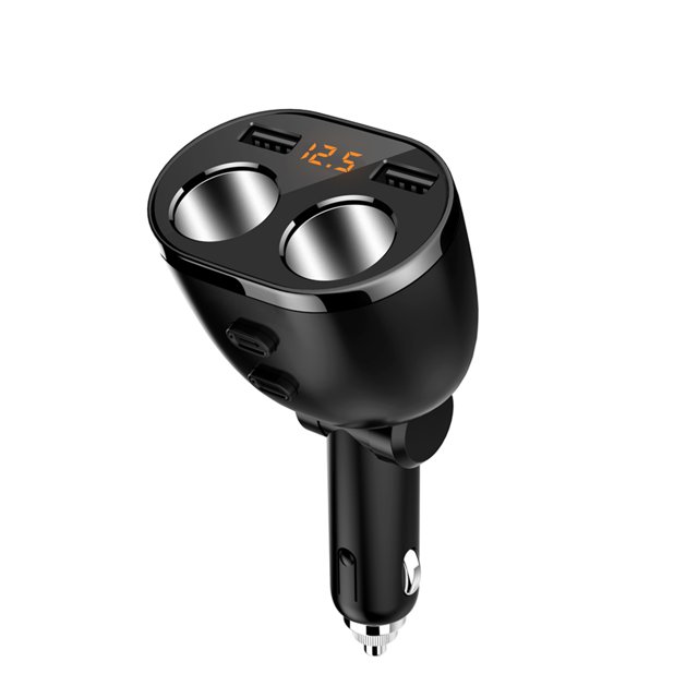 Toma De Encendedor De Cigarrillos De 80W 3.6A Adaptador De Cargador De Coche Usb Dual Con Interruptores Independientes Compatible Con Carga Rápida Inteligente Dc 12-24V 1 A 2 Methold VI004724-00
