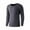Dark Gray, variant on uublik Mens Athletic Thermal T Shirts Base Layer Long Sleeve Athletic Warm Undershirt Winter Running Tops, Silver