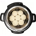 thumbnail image 6 of Siloon Steamer Rack Trivet with Silicone Handles, Stainless Steel Steam Rack Compatible with 6-8 Quart Pots or Pressure Cooker, Easy to Lifting out Cheesecake and Whole Chicken, 6 of 8