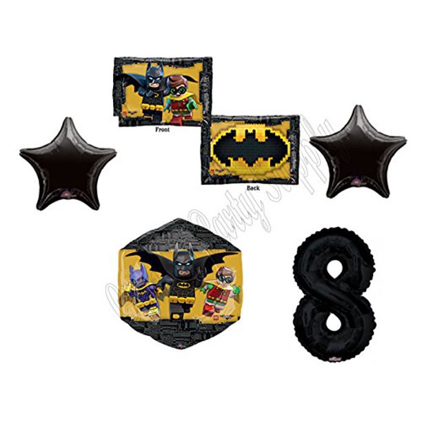 8th Lego Batman Movie Emblem Birthday Party Mylar Balloon Decorations Supplies Walmart Com Walmart Com