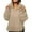 A127 Khaki, variant on Pullover Quilted Jackets for Women Lightweight Quarter Button Padded Down Coats Side Split Oversized Warm Winter Coat with Pockets