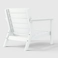 thumbnail image 3 of WestinTrends Avalon Outdoor Modern HDPE Patio Club Chair with Deep Seat Cushions, White/Brown, 3 of 10