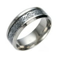 thumbnail image 1 of Anillos para mujer, regalos para mujer, anillo de acero de titanio con anillo de acero inoxidable dorado, anillo de acero inoxidable, 1 of 3