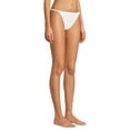 thumbnail image 4 of Social Angel Women's Braided Ribbed Scoop Bikini Swimsuit Bottom, 4 of 5