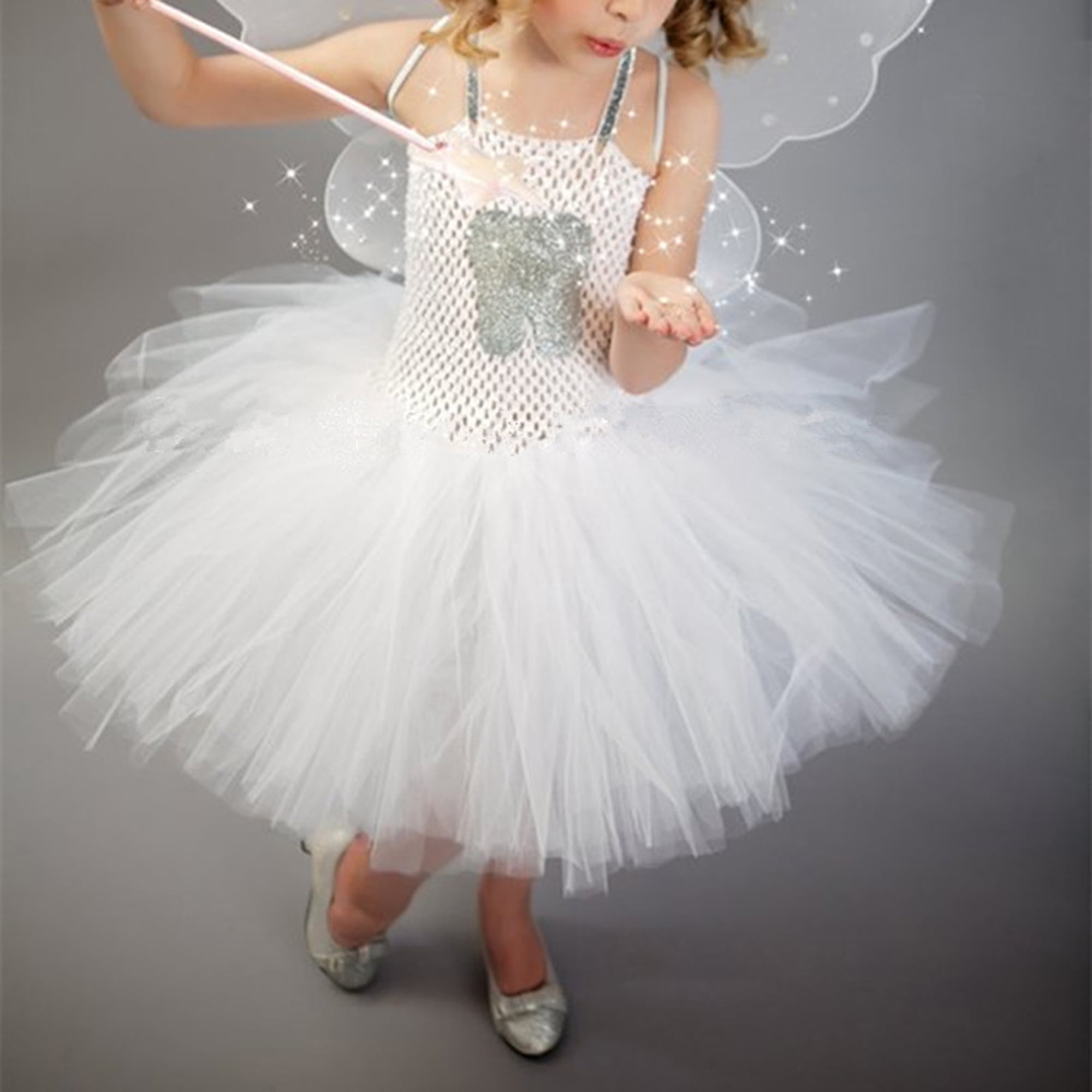 Angel dress for 4 year girl sale