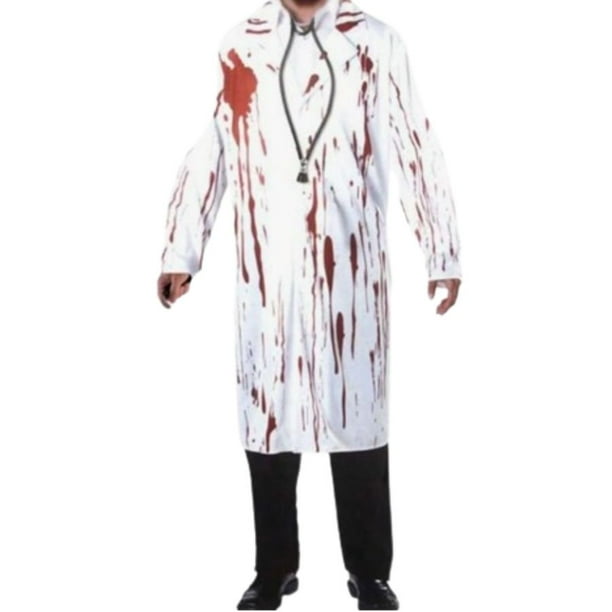 CM TOP Disfraz de Medico Bata de Laboratorio con Sangre para Fiestas de Halloween Disfraz Halloween Hombre Tematicas y Bailes de Mascaras de Halloween Walmart en linea