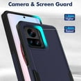 thumbnail image 5 of for Motorola Edge Plus 2023 Case: Dual Layer Protective Heavy Duty Cell Phone Cover Shockproof Rugged with Screen Protector - Military Protection Bumper Tough - Motorola Moto Edge+ Plus 2023, Blue, 5 of 15