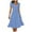 Blue, variant on HERESOM Plus Size Summer Dress for Women Fashion Sexy Vintage V Neck Short Sleeve Dresses