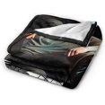 thumbnail image 5 of Jeremy Renner Blanket Flannel Soft Throw Blankets for Bedroom Livingroom Sofa Home 40"X30", 5 of 6