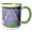 Green/White, variant on 3drose, France, Provence. Hayfield Sunrise Near Sault, 11oz Mug