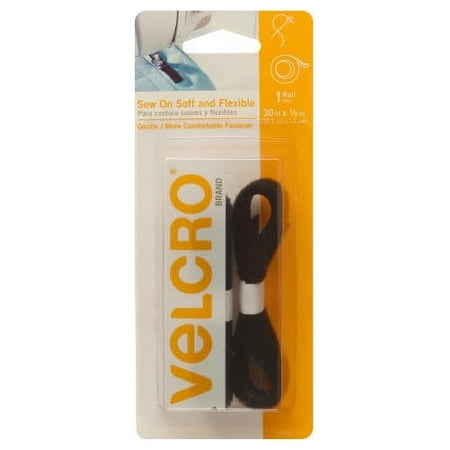 

VELCRO® Brand Sew On Soft and Flexible 30in x 5/8in Roll Black