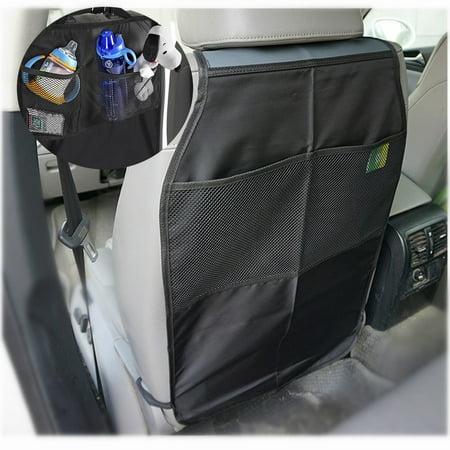 1x Car Seat Kick Mat Cover with 2 Storage Bag Back Protectors Keep Your Seats
