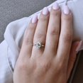thumbnail image 6 of HeartsAndYou 2ct Marquise Cut Moissanite Engagement Ring for Women Classic Solitaire 18k White Gold over Silver, 6 of 9