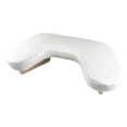 thumbnail image 2 of Almohada de apoyo para manos portátil, accesorio profesional con superficie de PU y base de madera. Blanco, 2 of 9